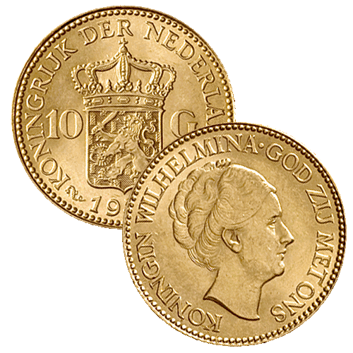10 Gulden goud 1925 b